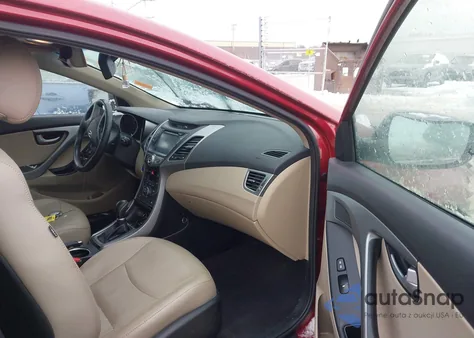 2016 Hyundai Elantra Limited from USA, damaged, VIN 5NPDH4AE7GH655300